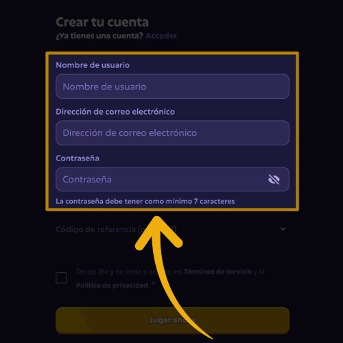 Introduce todos los detalles